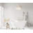 67 Inch Bathtub in Glossy White with Trim-105506260