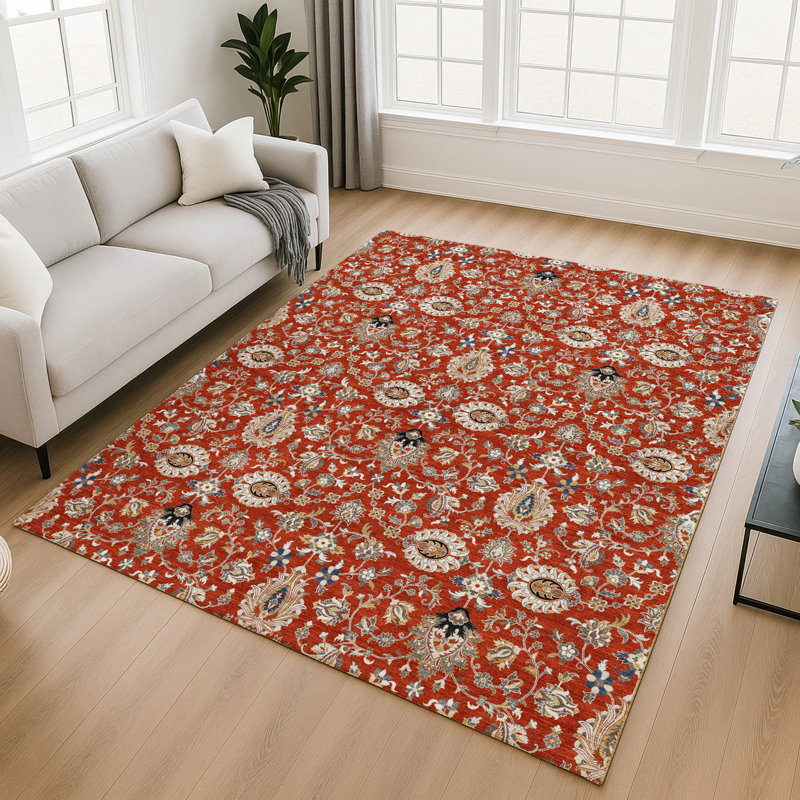 Tapis de qualité supérieure lavable à la machine Mayfield AMF2192 global, Rouge, 10 pi x 14 pi