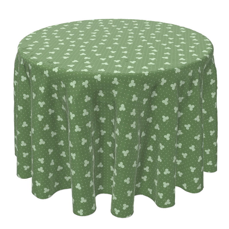 Florvil Round Geometric Cotton Twill Tablecloth
