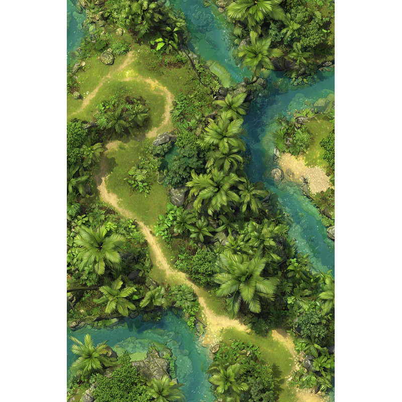 Papier peint paysage tropical
