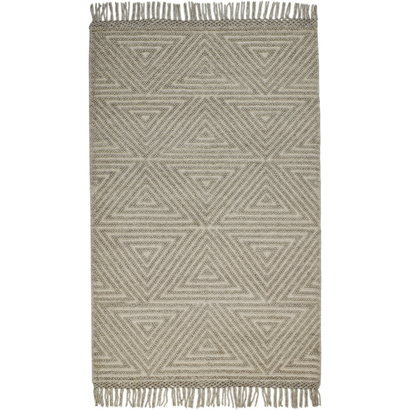 Keiston Wool Geometric Indoor Rug, Rectangle 3'6" x 5'6"