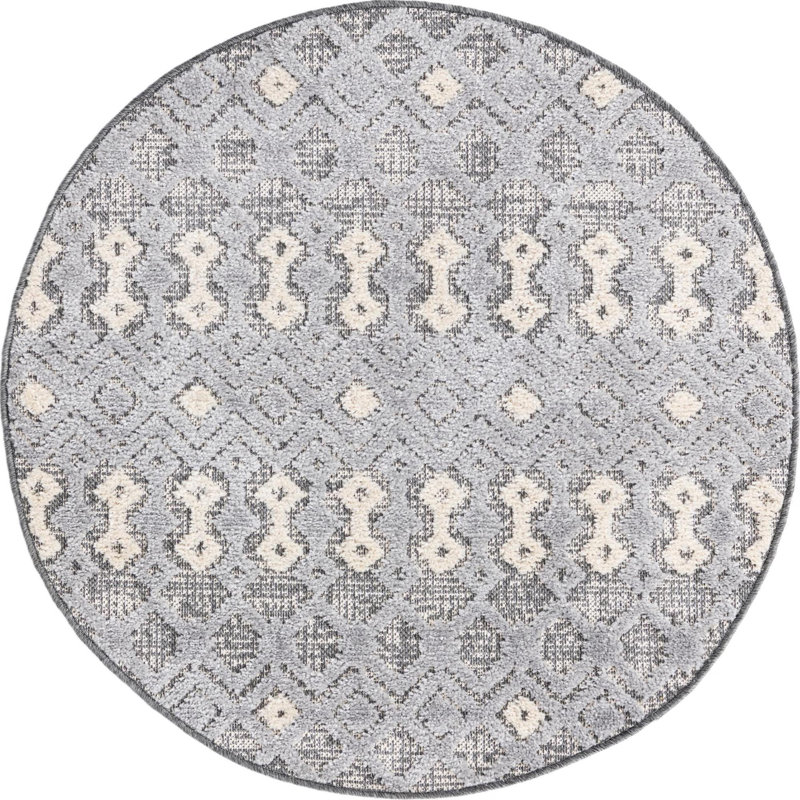 Breyer Abstract Indoor Rug, Round 3'3"