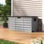 Plastic Garden Storage Box with Wheels-1250300772