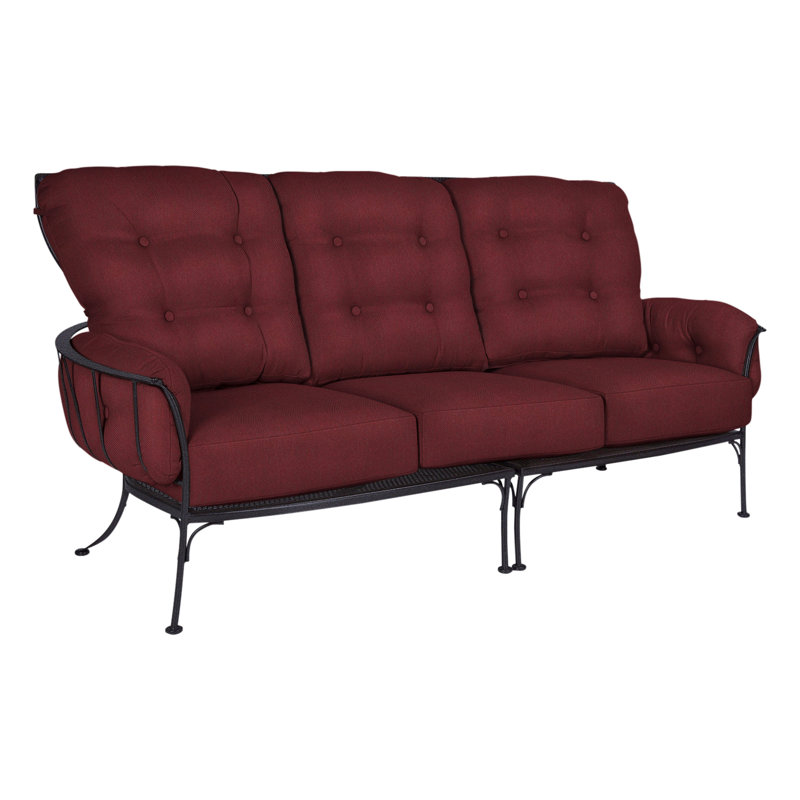 Monterra Outdoor 3 - Seat Patio Sofa, Graphite, Sterling Alpaca