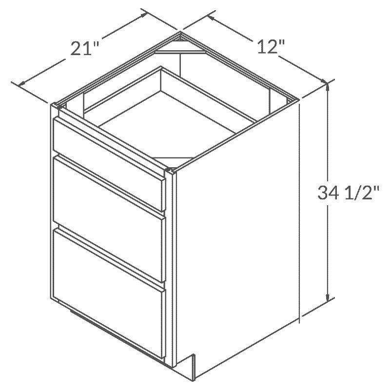 12'' Single Bathroom Vanity Base Only, Alpina White