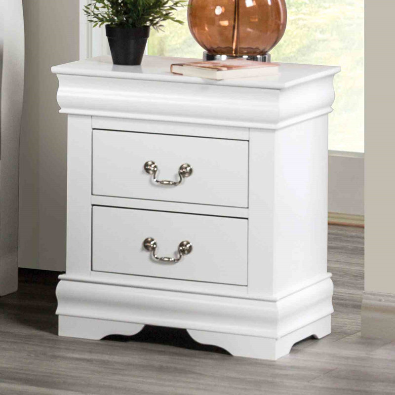 Table de chevet 1pc, Blanc