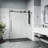Elan E-class 46" W x 34" D x 76" H Sliding Frameless Shower Enclosure with 3/8" Clear Glass-55865512