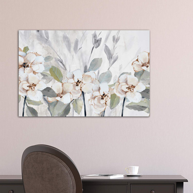 Garden Fleurs by Lanie Loreth - Wrapped Canvas Print, 66.04cm H x 101.6cm W x 1.91cm D