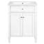 Meuble-lavabo 24 po avec lavabo, armoire, organisateurs de tiroirs et meuble-lavabo de 24 po au design élégant pour les petits espaces, deux portes, un tiroir basculant, un lavabo brillant, un cadre solide-1462408192