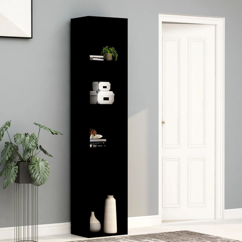 Bibliothèque en bois d'ingénierie, Gris béton, (2 tablettes) H 30,1 po x l 15,7 po x P 11,8 po