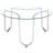 Dutton Chrome 3-piece Round Coffee Table Set