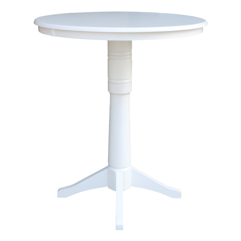 Table de salle à manger Craighead, Blanc, H 41,9 po x L 36 po x l 36 po