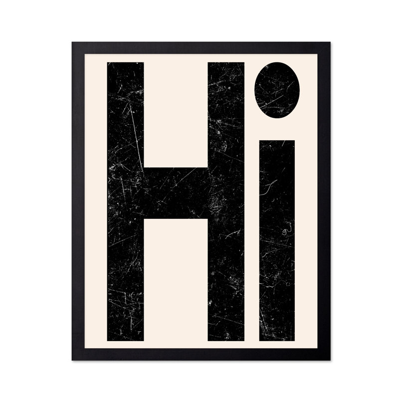 Hi No2, Black Framed, Poster, 16"H x 20"W