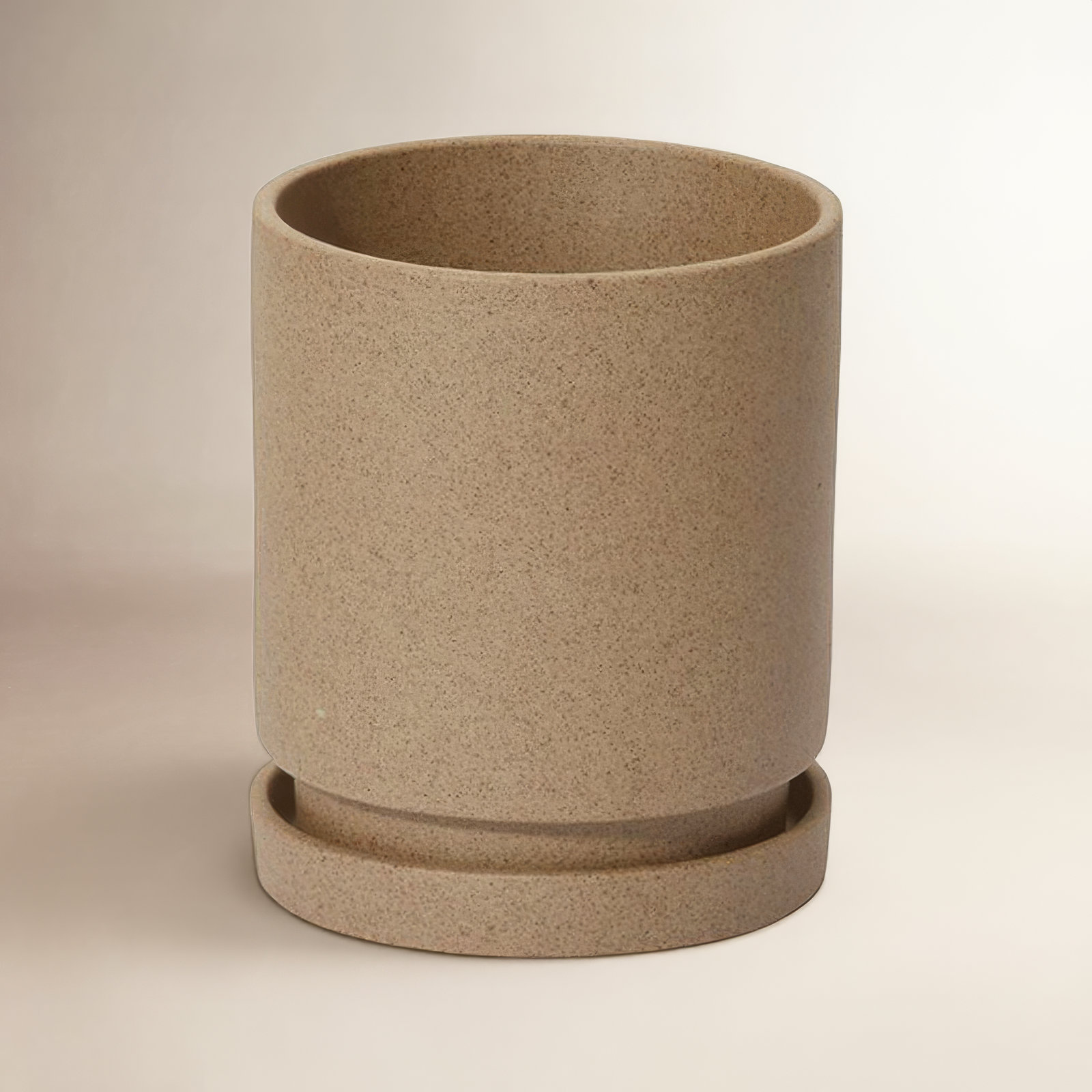 Elle Ceramic Pot Planter, 6" H x 5" W x 5" D