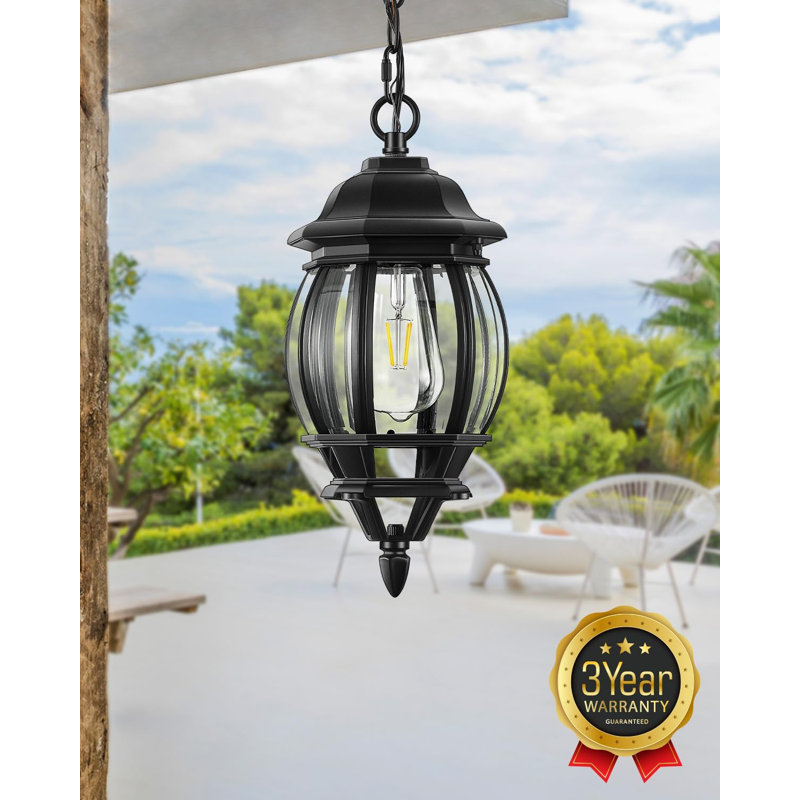 Luminaire suspendu d'extérieur câblé 14,8 po
