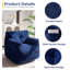 Fauteuil à billes en velours côtelé-350177534