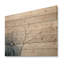 Minimalisme beige et bleu campagne - campagne, art mural sur bois de pin naturel-101408277
