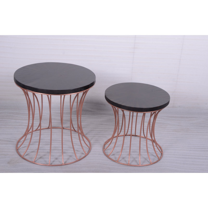 Sheryl Solid Wood Top Nesting Tables