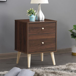 39.5cm W Engineered Wood Bedside Table