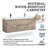 60" Floating Wall‑Mount Bathroom Vanity, Wood Melamine Cabinet with Resin & Calcium Carbonate Integrated Sink-245553176