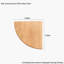 Corner Wall Shelf - Solid Wood Fan-Shaped Storage & Display-1631539514