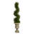 60 " H Faux Cypress Topiary in Stone Urn