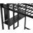 Loft Bed With Desk, Twin Size Metal Loft Bed-1355595333