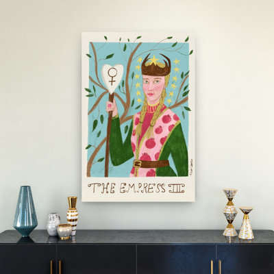 «The Empress Tarot Mystical Peaceful Serene Nature Tree», art mural