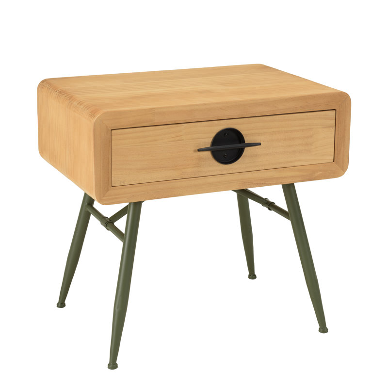 Ancle 60cm W Steel Bedside Table