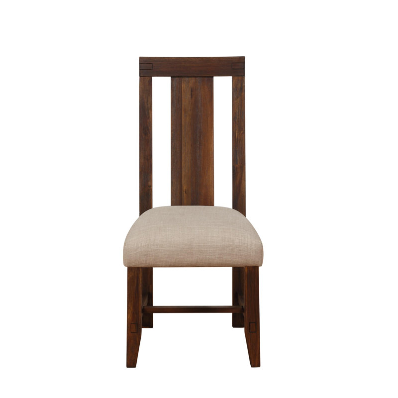 Najee 18'' H Upholstered Parsons Chair, Brick Brown