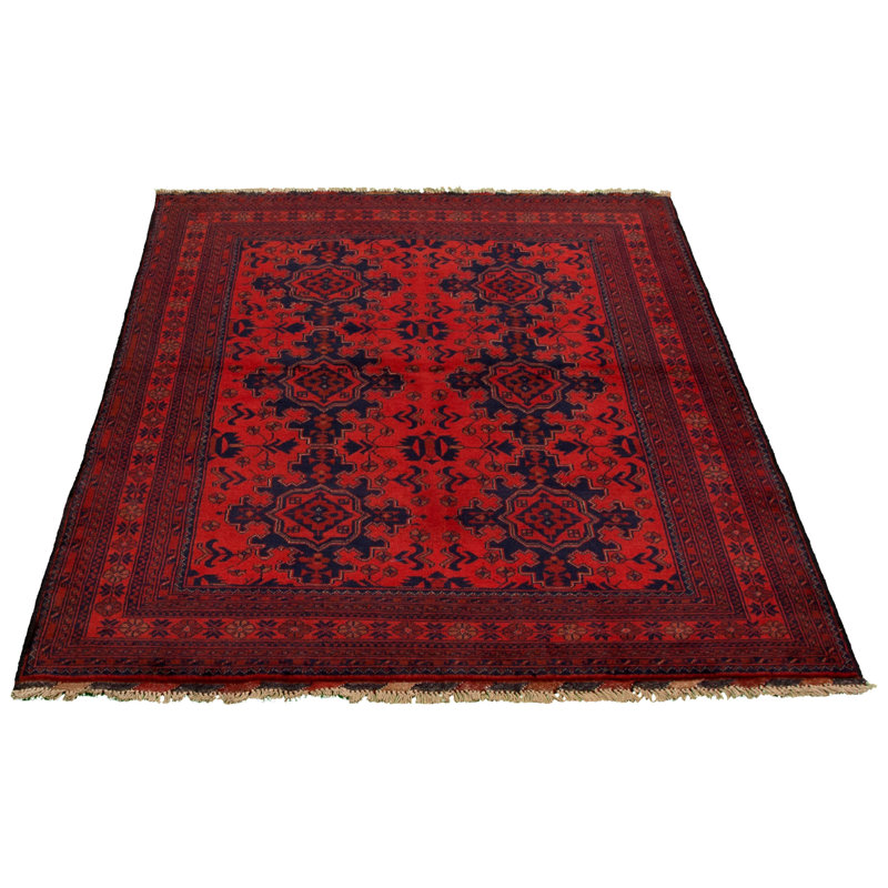 Tapis de zone en laine 5 pi x 6 pi 6 po à la main one-of-kind-noué la 2010 esari turque Allaina