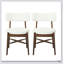 Chaises de salle à manger de style Mid-Century moderne avec dossier rembourré incurvé et dossier ouvert pour plus de confort et de style