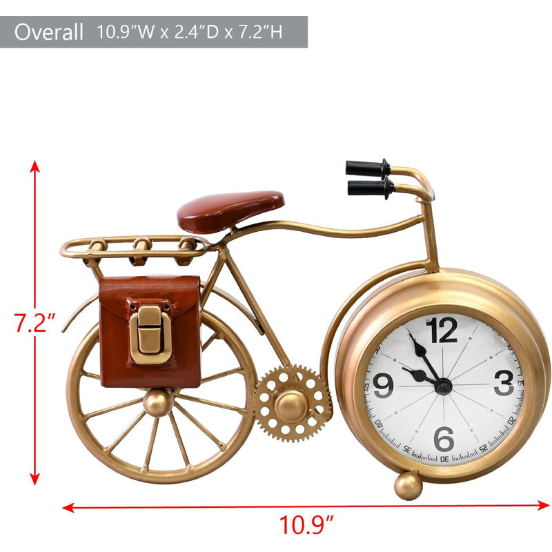 Horloge de table en métal