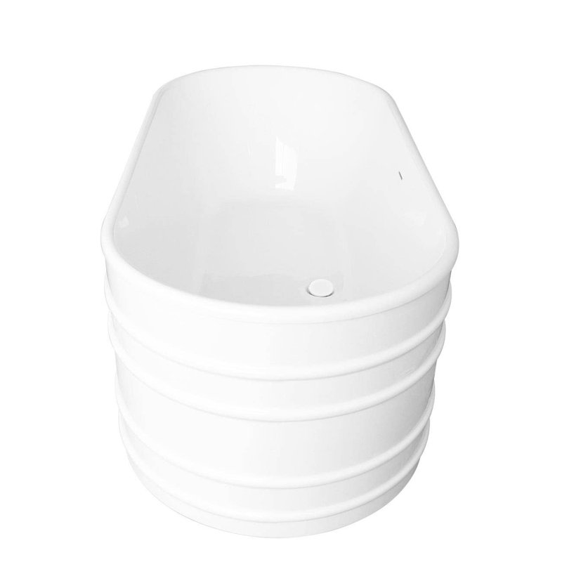 Preston 67'' x 30.75'' Soaking Acrylic Bathtub, White