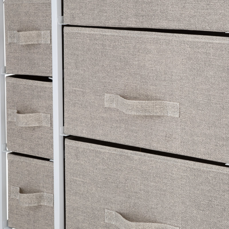 Commode 7 tiroirs , Beige