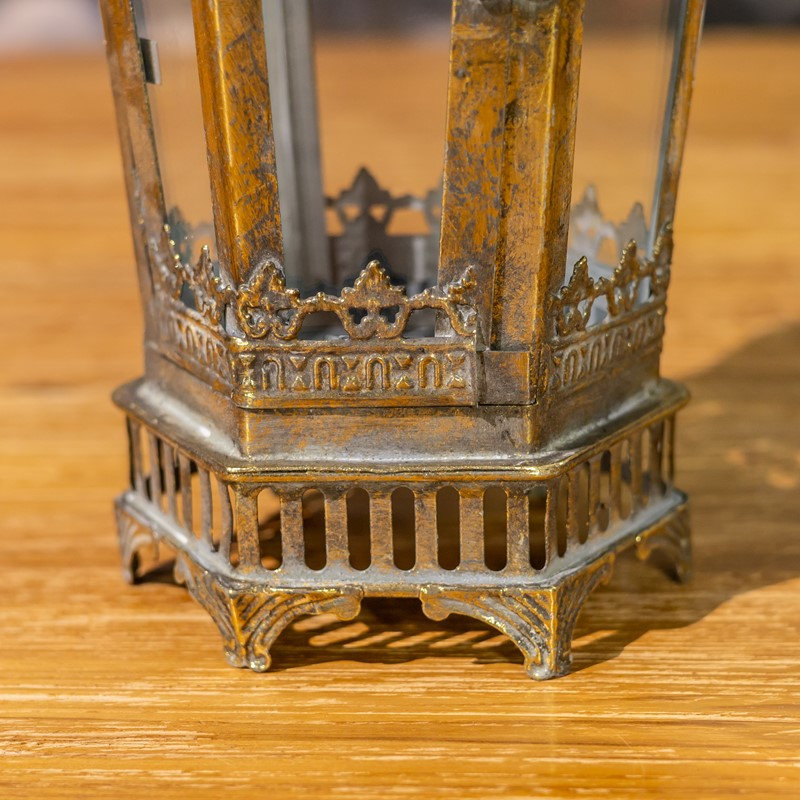 17,75 po Grand terrarium en fer / verre Bella Bella, Gold