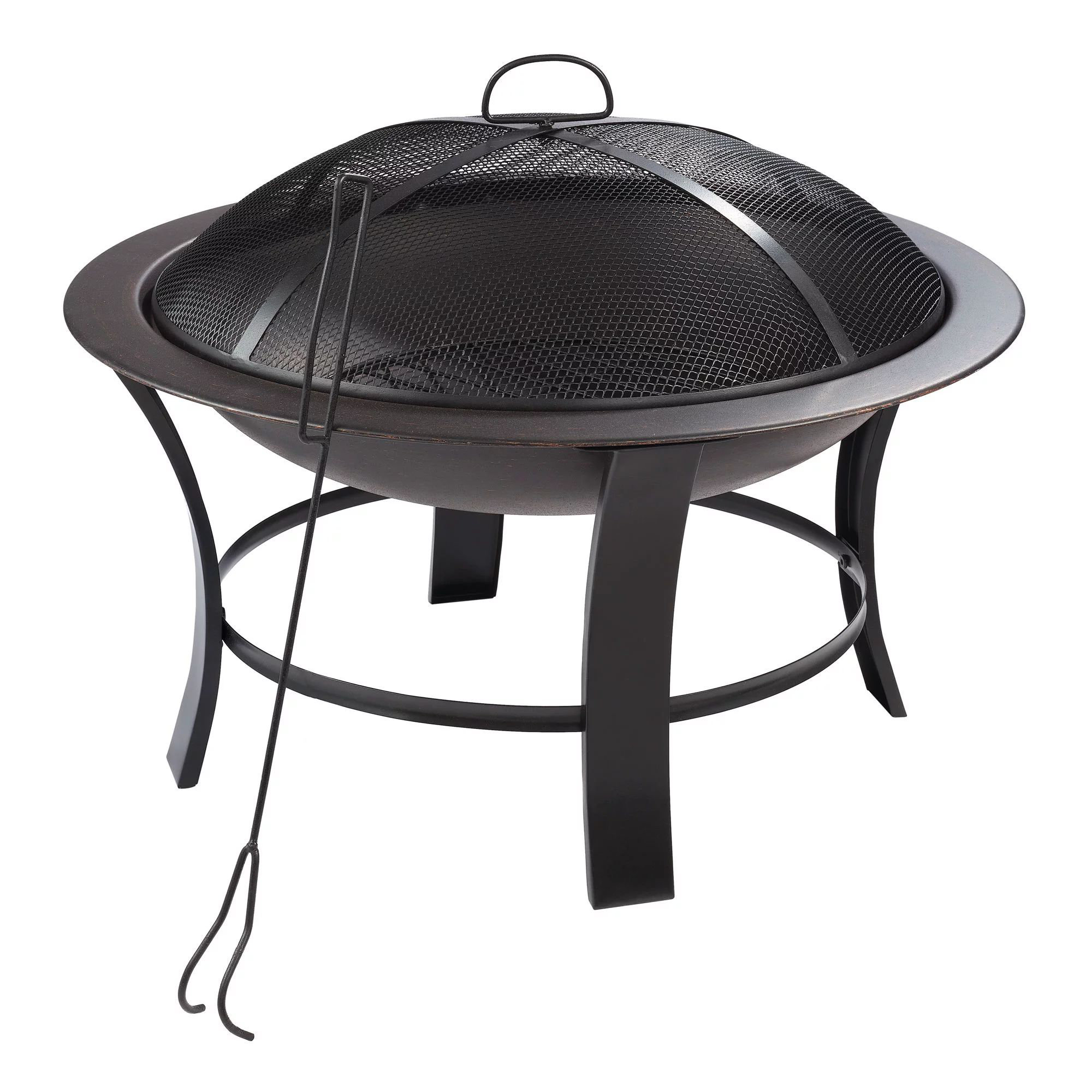 George Oliver Jahidul 24 H x 36 W Steel Wood Burning Outdoor Fire Pit &  Reviews