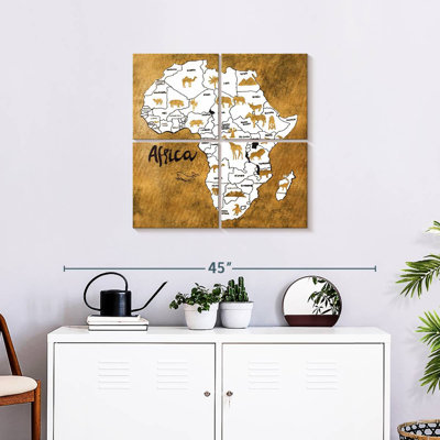 Carte d'Afrique Aliaz