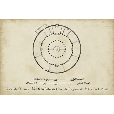 Plan for St. Stephen's Rotunda - Graphic Art