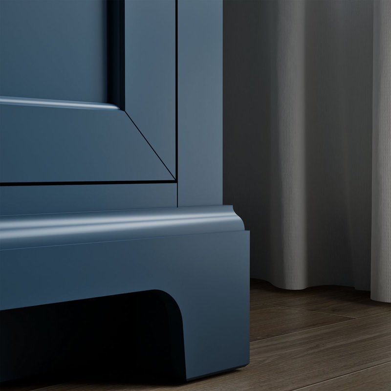 Charlemont 60 In. Bathroom Vanity Cabinet With Sinks And Quartz Top, Tidal Blue