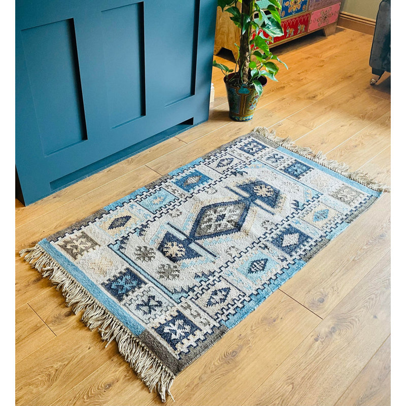 Castra Geometric Hand Woven Indoor / Outdoor Area Rug, Rectangle 75 x 135cm