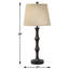 Ensemble de lampes de table 30 "avec prise Expresso Downtown Collection