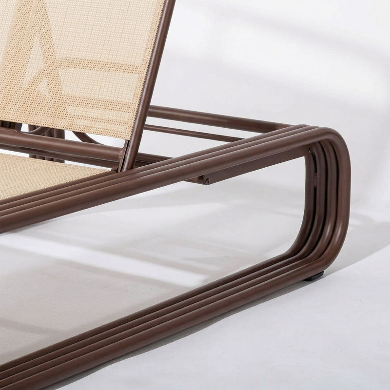 Contini Outdoor Chaise Lounge, Merlot