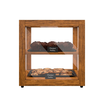 15 po Vitrine carrée en bois Artisan