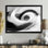 Alyssea - abstrait, impression sur toile, art mural abstrait blanc