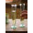  Recycled Glass Champagne Flutes 10"H, Clear Hand-Blown Transparent, Set of 6