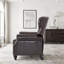 Fauteuil inclinable classique avec dossier capitonné à losanges