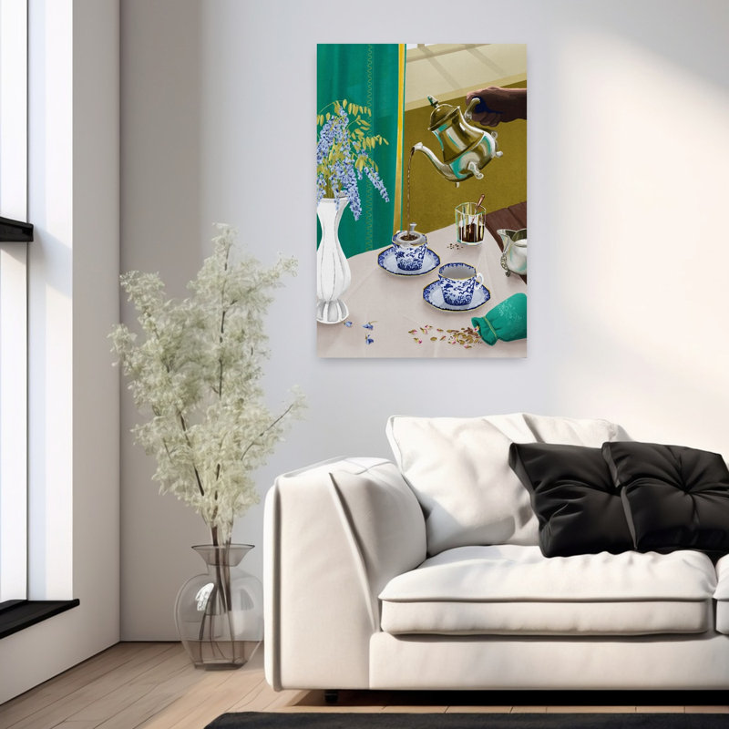 «I Despise English Tea», art mural rétro, H 36 po x l 24 po
