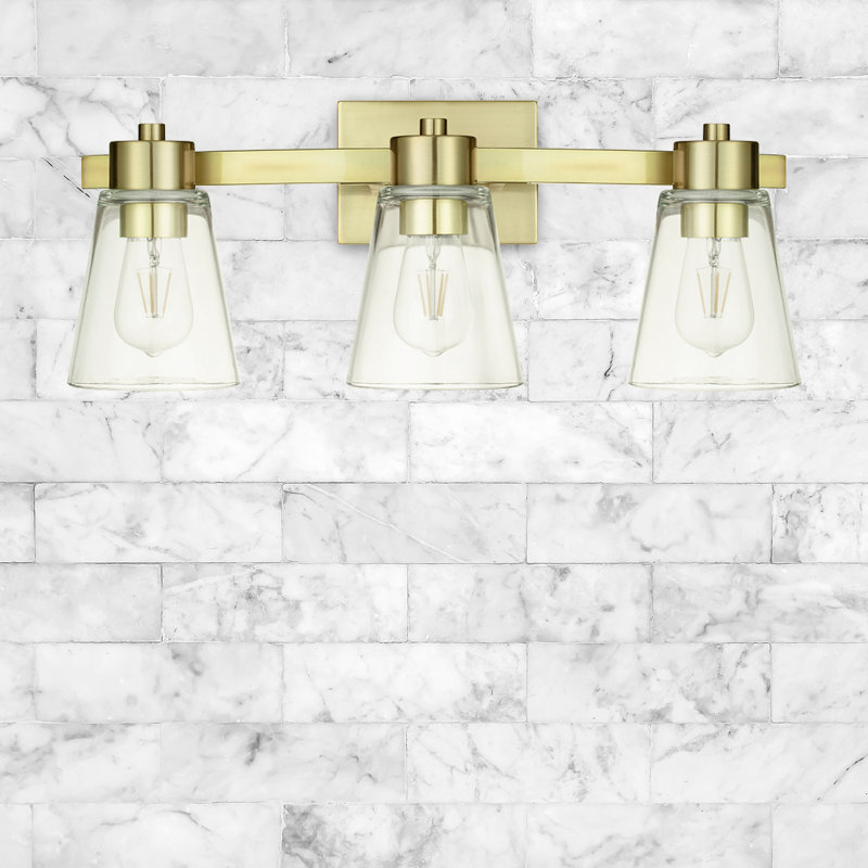 Éclairage pour meuble-lavabo Fairendale, Clair, Doré