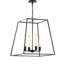 Luminaire suspendu rectangulaire 4 lumières lanternes Proto